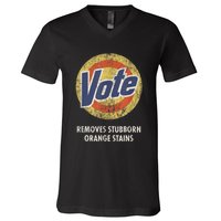 AntiTrump Vote Detergent Funny Vintage V-Neck T-Shirt