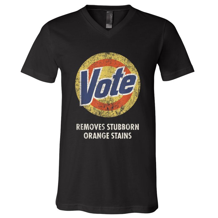 AntiTrump Vote Detergent Funny Vintage V-Neck T-Shirt