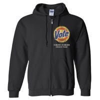 AntiTrump Vote Detergent Funny Vintage Full Zip Hoodie