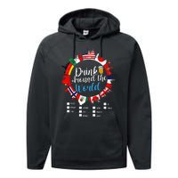 Adult Vacation Drinking Countries International National Performance Fleece Hoodie