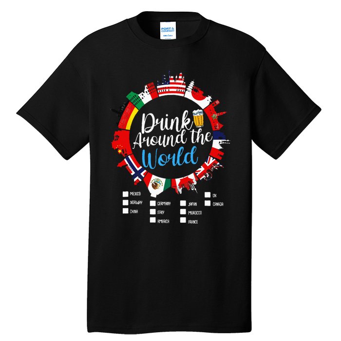 Adult Vacation Drinking Countries International National Tall T-Shirt