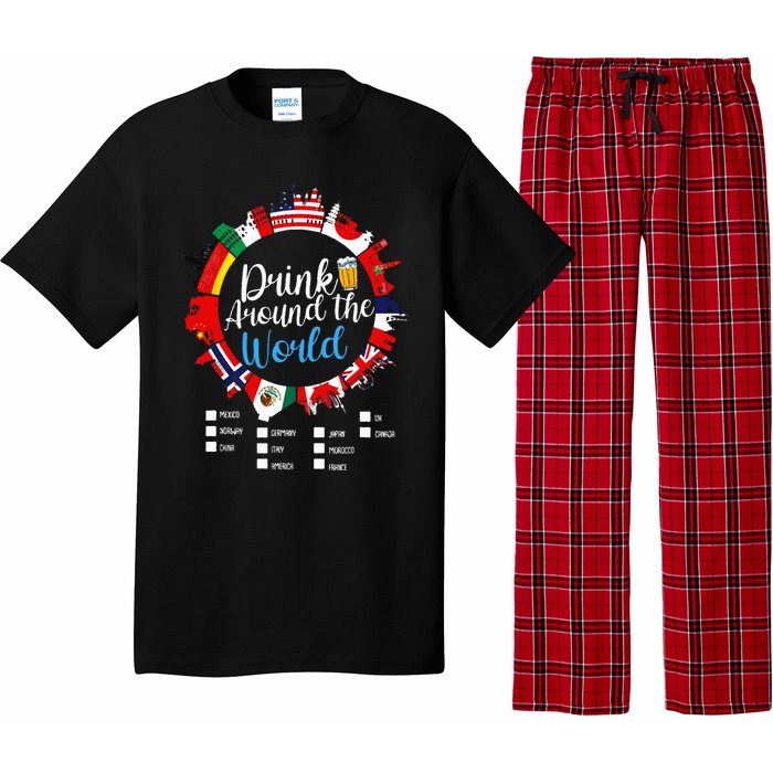 Adult Vacation Drinking Countries International National Pajama Set