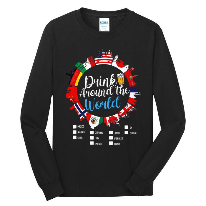 Adult Vacation Drinking Countries International National Tall Long Sleeve T-Shirt