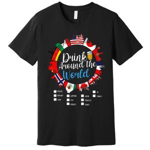 Adult Vacation Drinking Countries International National Premium T-Shirt