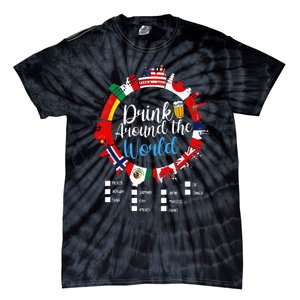 Adult Vacation Drinking Countries International National Tie-Dye T-Shirt