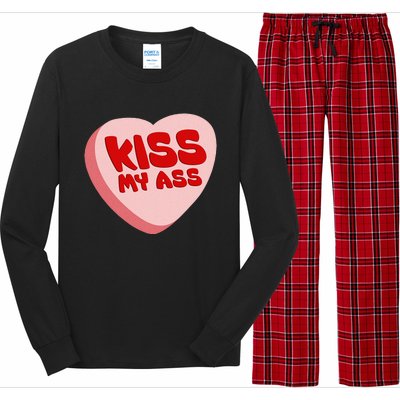 Anti Valentine's Day Funny Valentine Heart Candy Long Sleeve Pajama Set