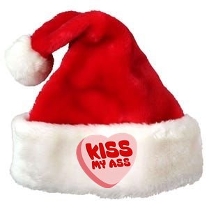 Anti Valentine's Day Funny Valentine Heart Candy Premium Christmas Santa Hat