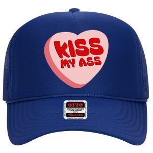 Anti Valentine's Day Funny Valentine Heart Candy High Crown Mesh Back Trucker Hat