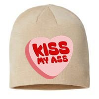 Anti Valentine's Day Funny Valentine Heart Candy Sustainable Beanie