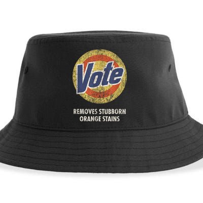 AntiTrump Vote Detergent Funny Vintage Sustainable Bucket Hat