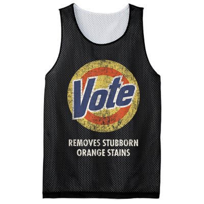 AntiTrump Vote Detergent Funny Vintage Mesh Reversible Basketball Jersey Tank