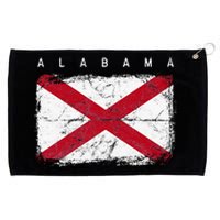 Alabama Vintage Distressed Home State Flag Design Grommeted Golf Towel