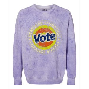 Antitrump Vote Detergent Funny Colorblast Crewneck Sweatshirt