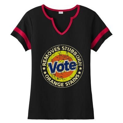 Antitrump Vote Detergent Funny Ladies Halftime Notch Neck Tee