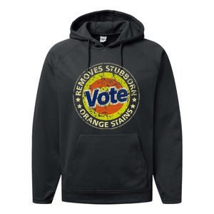 Antitrump Vote Detergent Funny Performance Fleece Hoodie