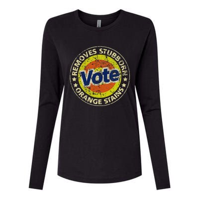 Antitrump Vote Detergent Funny Womens Cotton Relaxed Long Sleeve T-Shirt