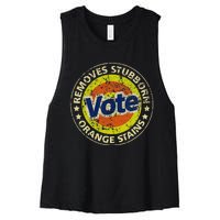 Antitrump Vote Detergent Funny Women's Racerback Cropped Tank