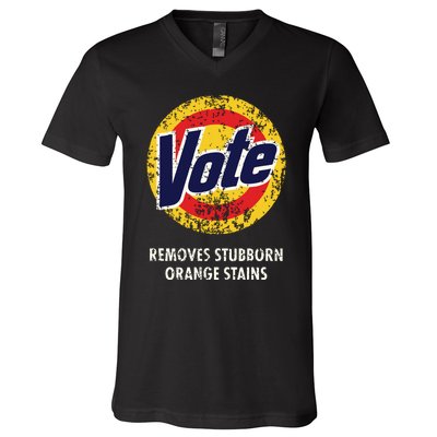 Antitrump Vote Detergent Funny Vintage V-Neck T-Shirt