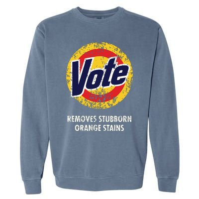 Antitrump Vote Detergent Funny Vintage Garment-Dyed Sweatshirt