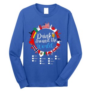 Adult Vacation Drinking Countries International National Long Sleeve Shirt