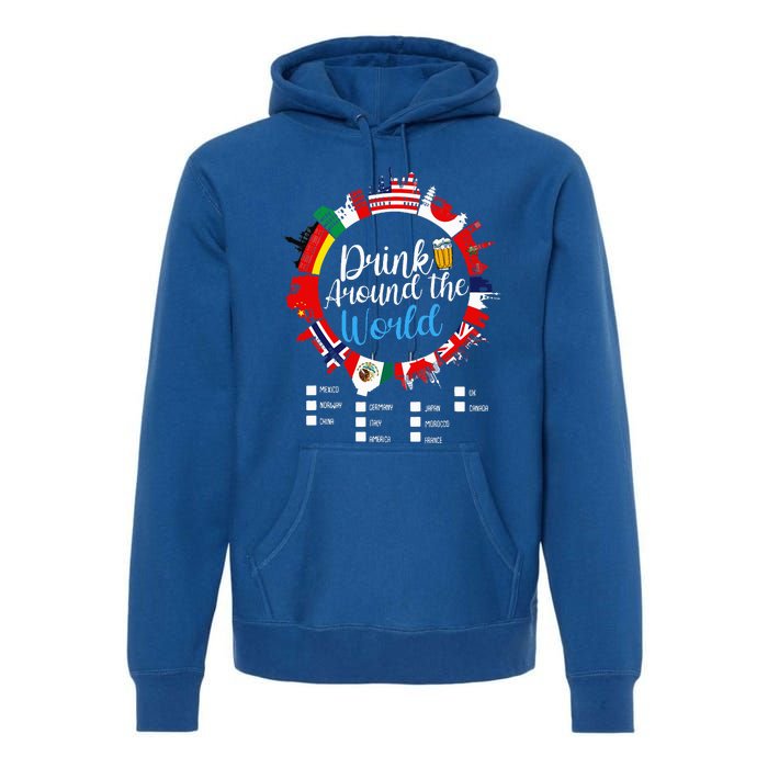 Adult Vacation Drinking Countries International National Premium Hoodie