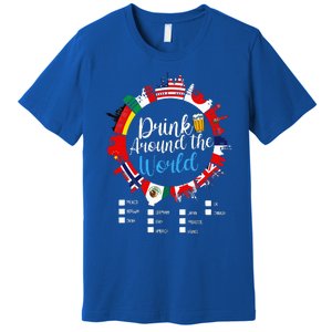 Adult Vacation Drinking Countries International National Premium T-Shirt