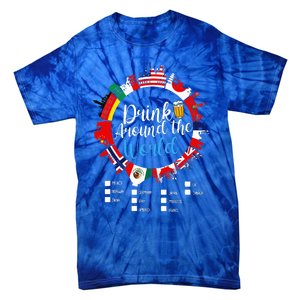 Adult Vacation Drinking Countries International National Tie-Dye T-Shirt