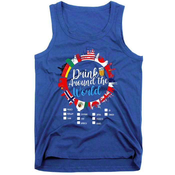 Adult Vacation Drinking Countries International National Tank Top