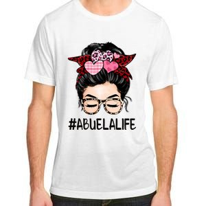 Abuela Valentines Day Women Cute Messy Bun Appreciation Adult ChromaSoft Performance T-Shirt