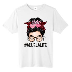 Abuela Valentines Day Women Cute Messy Bun Appreciation Tall Fusion ChromaSoft Performance T-Shirt