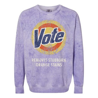 Antitrump Vote Detergent Colorblast Crewneck Sweatshirt