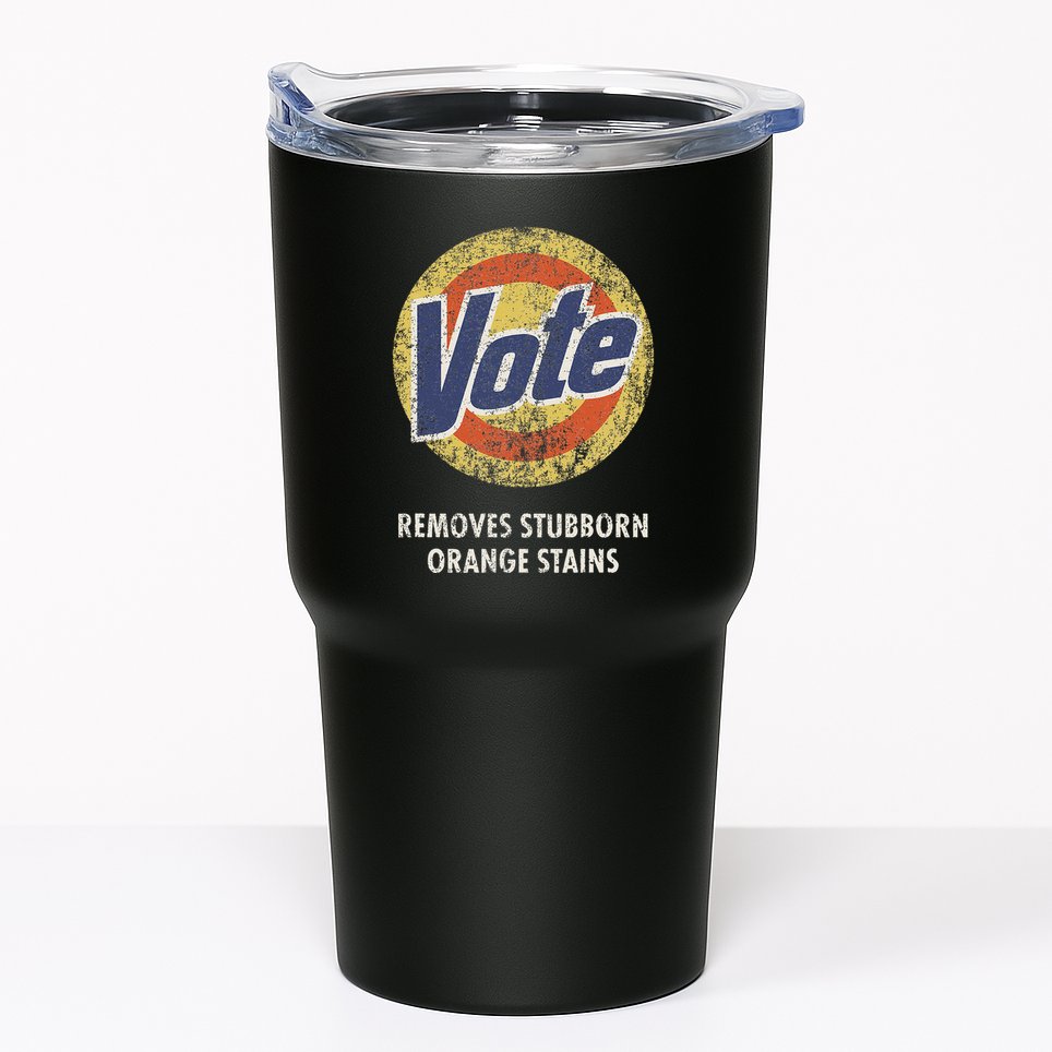 Antitrump Vote Detergent Funny Vintage Tumbler