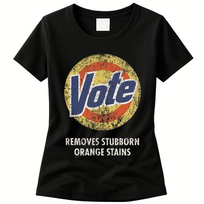 Antitrump Vote Detergent Funny Vintage Womens T-Shirt