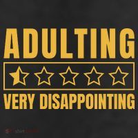 Adulting Very Disappointing Funny 7 Panel Mesh Trucker Snapback Hat