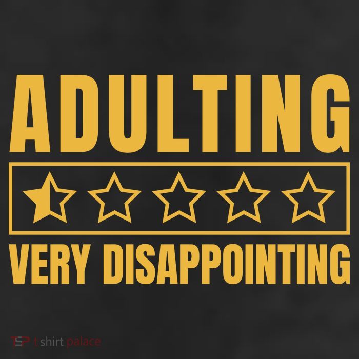 Adulting Very Disappointing Funny 7 Panel Mesh Trucker Snapback Hat