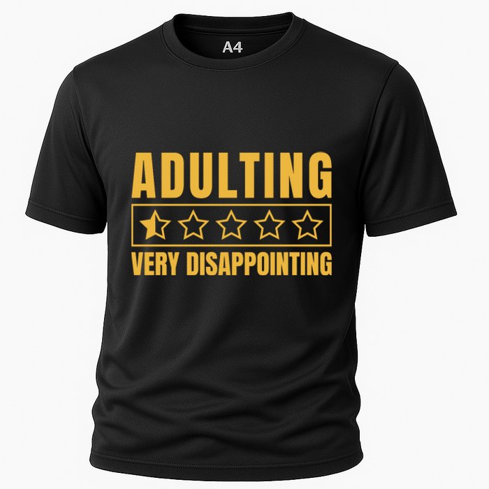 Adulting Very Disappointing Funny Cooling Performance Crew T-Shirt