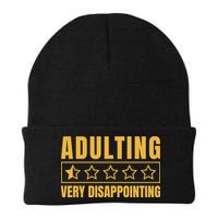 Adulting Very Disappointing Funny Beanie