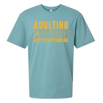 Adulting Very Disappointing Funny Sueded Cloud Jersey T-Shirt