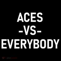Aces Vs Everybody Stripe Pom Pom Beanie