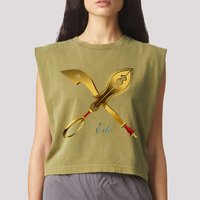 Ada Vbe Eben Garment-Dyed Women's Muscle Tee