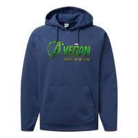 A Vegan Earths Unsung Hero Humane Tee For Men And Women Performance Fleece Hoodie