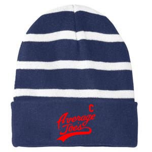 Average Joe's Gym Striped Beanie with Solid Band