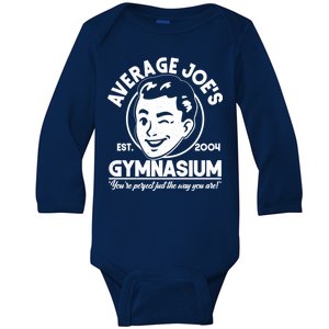 Average Joe's Gymnasium Baby Long Sleeve Bodysuit