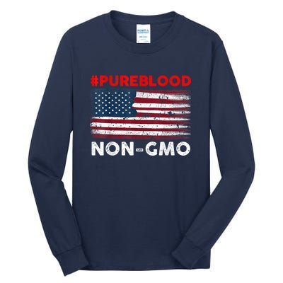 American Vintage Flag Pure Blood Non Gmo Tall Long Sleeve T-Shirt