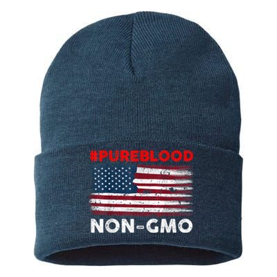 American Vintage Flag Pure Blood Non Gmo Sustainable Knit Beanie