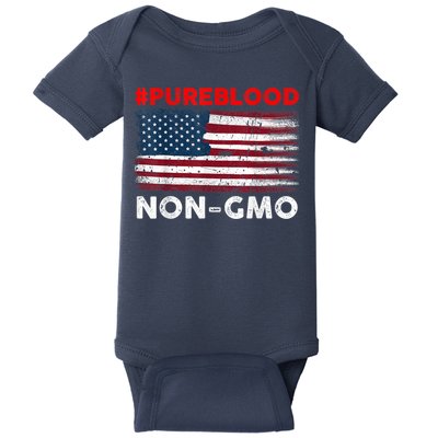 American Vintage Flag Pure Blood Non Gmo Baby Bodysuit