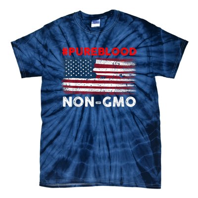 American Vintage Flag Pure Blood Non Gmo Tie-Dye T-Shirt