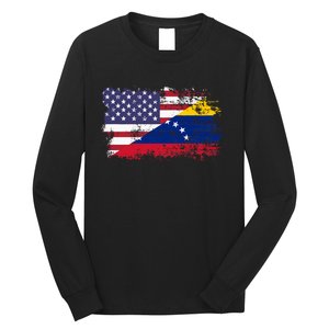 American Venezuela Flag Funny Gift Long Sleeve Shirt