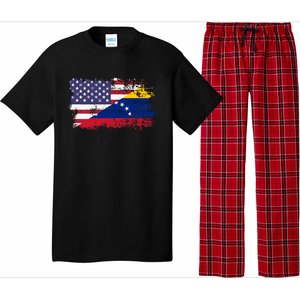 American Venezuela Flag Funny Gift Pajama Set