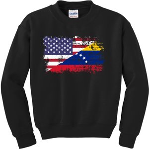 American Venezuela Flag Funny Gift Kids Sweatshirt